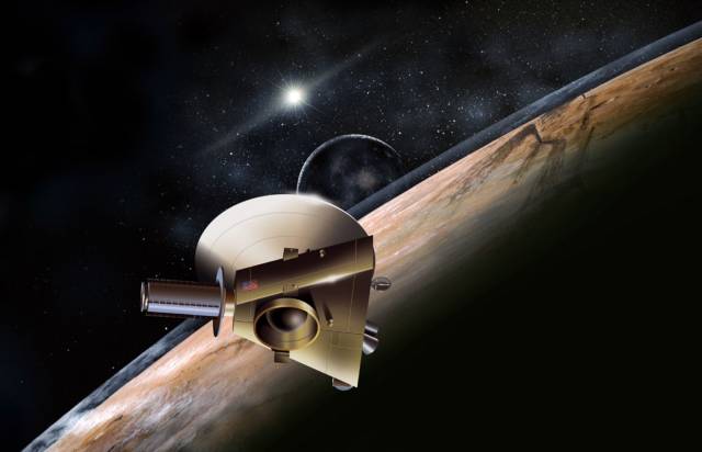 Daleko od pestrého světa, na němž žijeme, na samé výspě slunečního systému, se zvolna mrazivým a pustým prostorem pohybuje poslední planeta Pluto. 