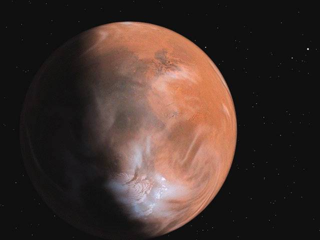 Americký pojízdný robot Spirit v těchto dnech poslal na Zemi úžasné snímky písečného víru, který se prohání po povrchu Marsu.