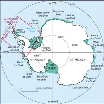 Pohyby antarktických ledovců jsou poháněny skrytými povodněmi