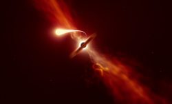Smrt špagetifikací: Teleskopy zaznamenaly poslední okamžiky hvězdy pohlcené černou dírou