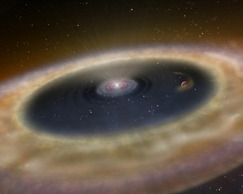 Vědci sledují zrod exoplanety