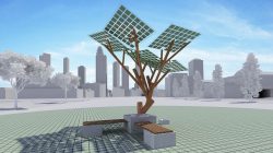 Ve Francii se objevily solární stromy, které dobijí baterky