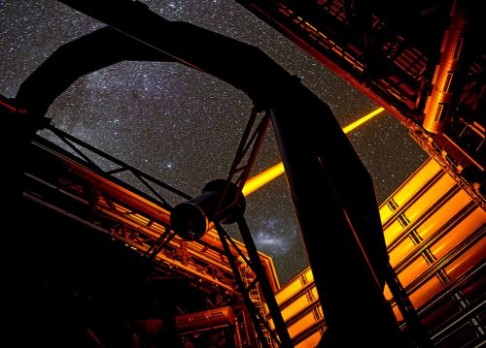 Laserová show obřího teleskopu